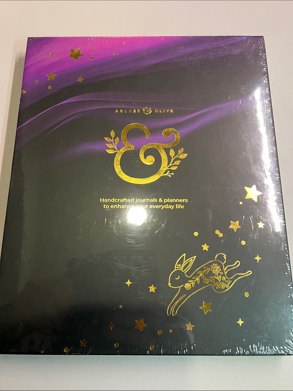 Archer & Olive Purple & Black Handcrafted Journal